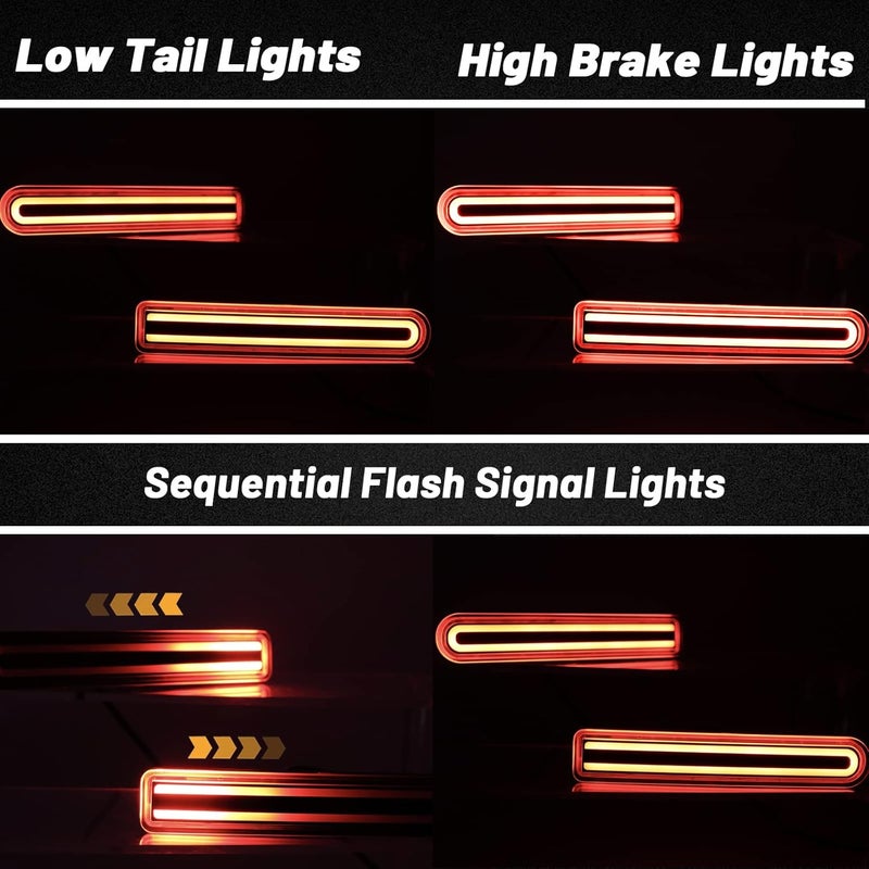 PGTOPONE مصباح ضباب خلفي LED عدسة حمراء DRL مع وظيفة إشارة انعطاف LED ديناميكية متسلسلة متوافقة مع تويوتا FJ كروزر 2007-2022 ملحقات - Image 3